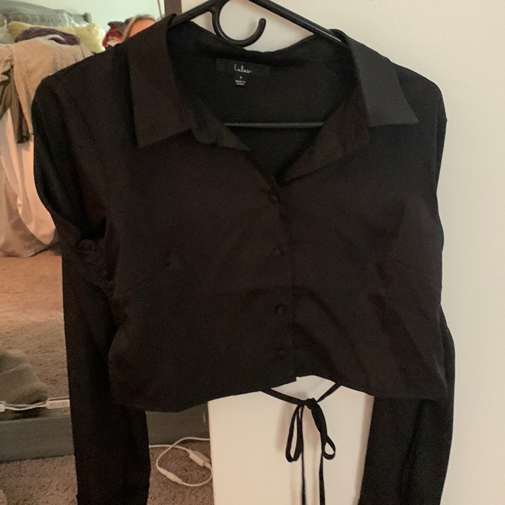Lulus black crop